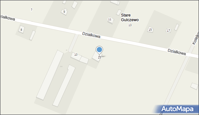 Stare Gulczewo, Stare Gulczewo, 23, mapa Stare Gulczewo