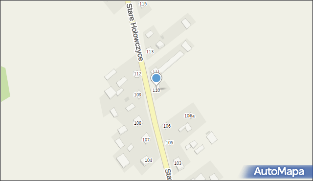 Stare Hołowczyce, Stare Hołowczyce, 110, mapa Stare Hołowczyce