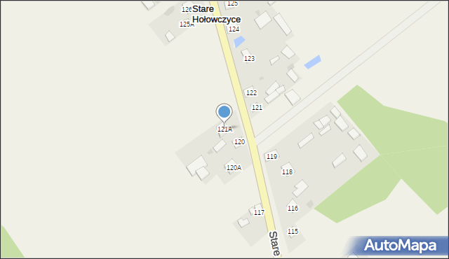 Stare Hołowczyce, Stare Hołowczyce, 121A, mapa Stare Hołowczyce