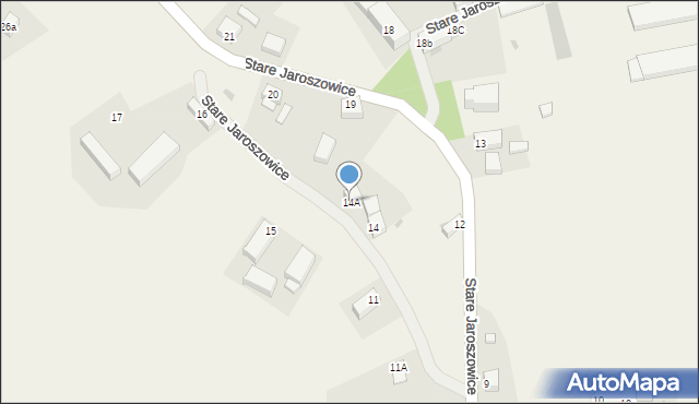 Stare Jaroszowice, Stare Jaroszowice, 14A, mapa Stare Jaroszowice