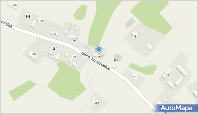 Stare Jaroszowice, Stare Jaroszowice, 25, mapa Stare Jaroszowice