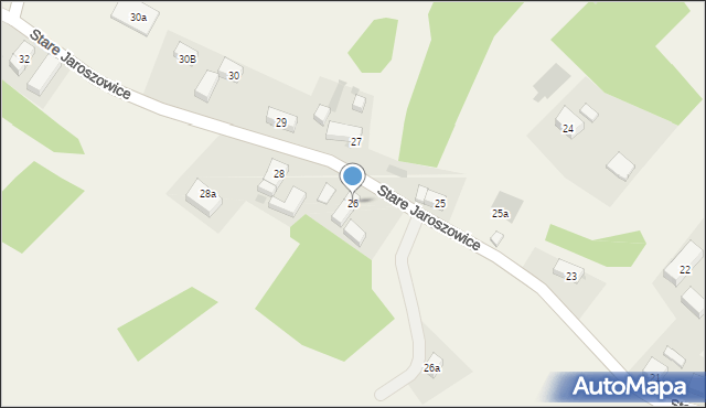 Stare Jaroszowice, Stare Jaroszowice, 26, mapa Stare Jaroszowice