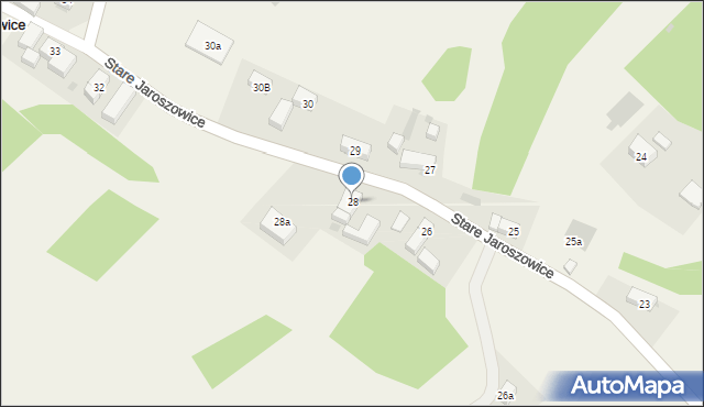 Stare Jaroszowice, Stare Jaroszowice, 28, mapa Stare Jaroszowice