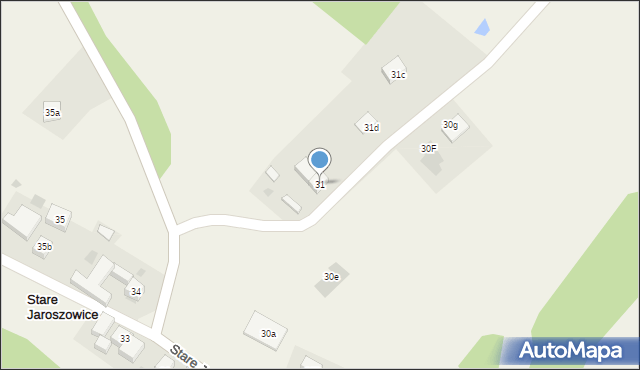 Stare Jaroszowice, Stare Jaroszowice, 31, mapa Stare Jaroszowice