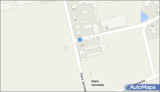 Stare Jemielite, Stare Jemielite, 5, mapa Stare Jemielite