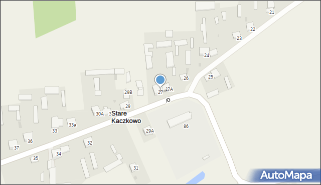 Stare Kaczkowo, Stare Kaczkowo, 27, mapa Stare Kaczkowo