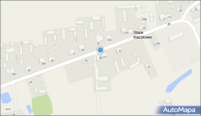 Stare Kaczkowo, Stare Kaczkowo, 34, mapa Stare Kaczkowo