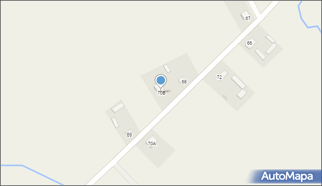Stare Kaczkowo, Stare Kaczkowo, 70B, mapa Stare Kaczkowo