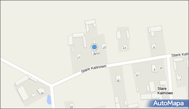 Stare Kalinowo, Stare Kalinowo, 16, mapa Stare Kalinowo