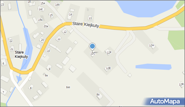 Stare Kiejkuty, Stare Kiejkuty, 12C, mapa Stare Kiejkuty