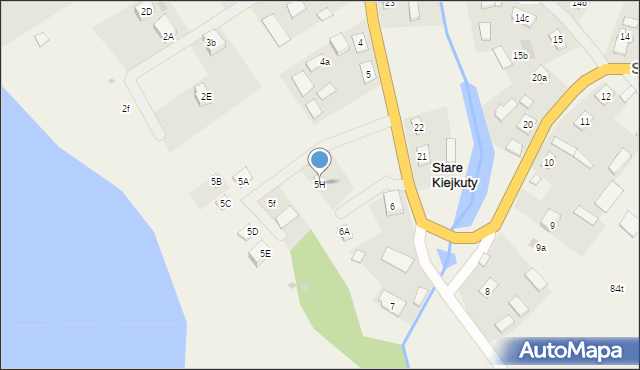 Stare Kiejkuty, Stare Kiejkuty, 5H, mapa Stare Kiejkuty