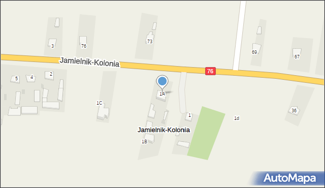 Stare Kobiałki, Stare Kobiałki, 1A, mapa Stare Kobiałki