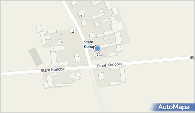 Stare Konopki, Stare Konopki, 2, mapa Stare Konopki