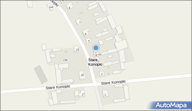 Stare Konopki, Stare Konopki, 4, mapa Stare Konopki