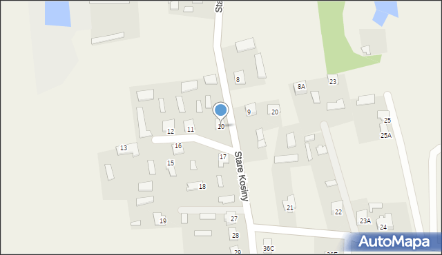 Stare Kosiny, Stare Kosiny, 10, mapa Stare Kosiny