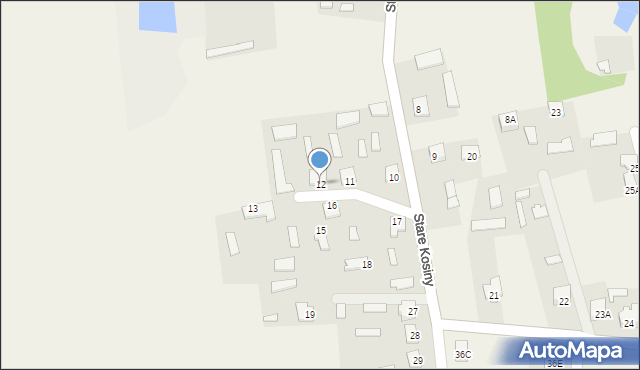 Stare Kosiny, Stare Kosiny, 12, mapa Stare Kosiny