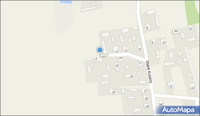 Stare Kosiny, Stare Kosiny, 14, mapa Stare Kosiny