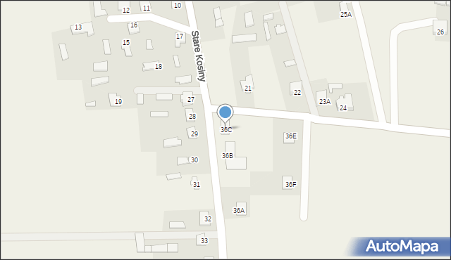 Stare Kosiny, Stare Kosiny, 36C, mapa Stare Kosiny