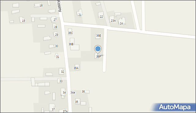 Stare Kosiny, Stare Kosiny, 36F, mapa Stare Kosiny