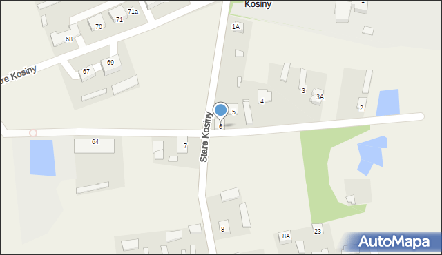 Stare Kosiny, Stare Kosiny, 6, mapa Stare Kosiny