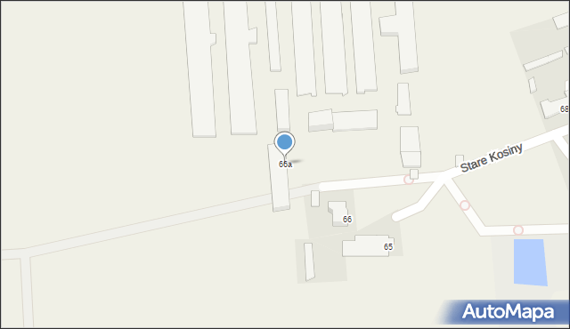Stare Kosiny, Stare Kosiny, 66a, mapa Stare Kosiny