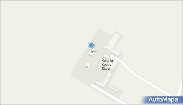 Stare Kostry, Stare Kostry, 31, mapa Stare Kostry