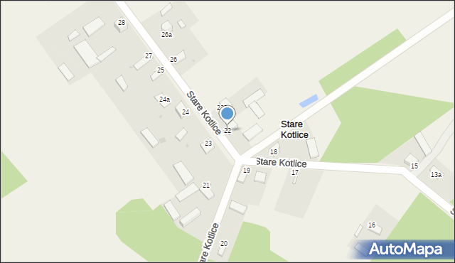 Stare Kotlice, Stare Kotlice, 22, mapa Stare Kotlice