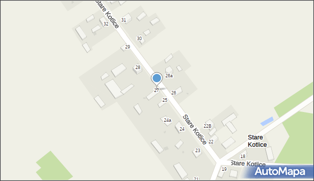 Stare Kotlice, Stare Kotlice, 27, mapa Stare Kotlice