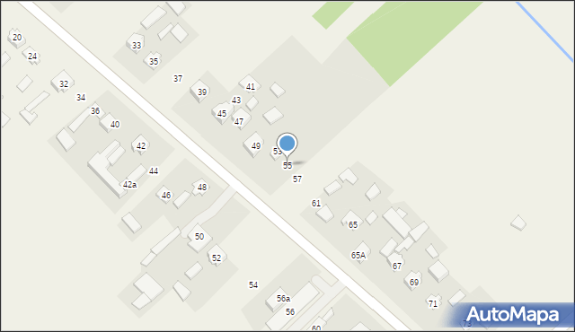 Stare Kozłowice, Stare Kozłowice, 55, mapa Stare Kozłowice