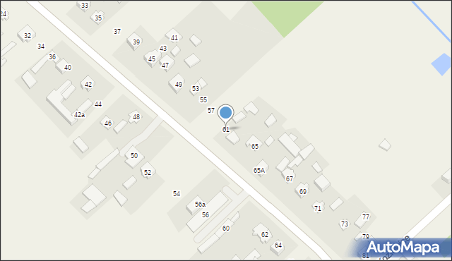 Stare Kozłowice, Stare Kozłowice, 61, mapa Stare Kozłowice