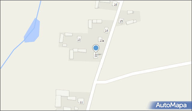 Stare Kozłowo, Stare Kozłowo, 12, mapa Stare Kozłowo