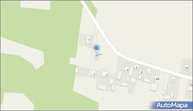 Stare Kozuby, Stare Kozuby, 1a, mapa Stare Kozuby