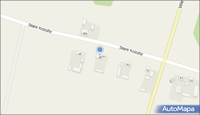 Stare Kozuby, Stare Kozuby, 49, mapa Stare Kozuby