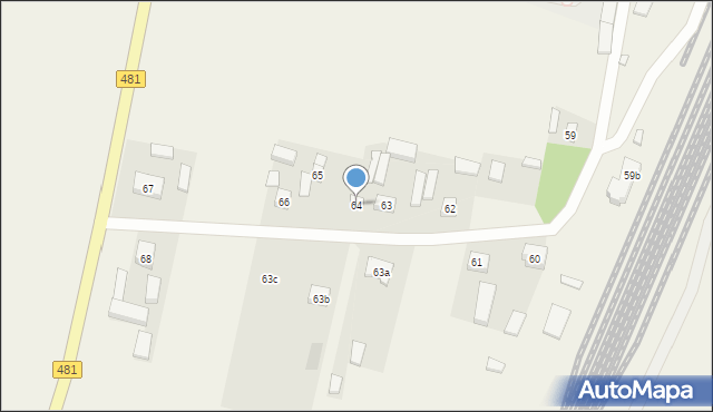 Stare Kozuby, Stare Kozuby, 64, mapa Stare Kozuby