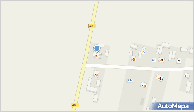 Stare Kozuby, Stare Kozuby, 67, mapa Stare Kozuby