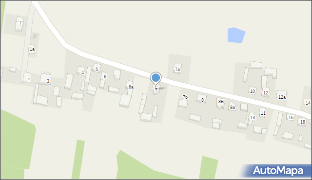 Stare Kozuby, Stare Kozuby, 7, mapa Stare Kozuby