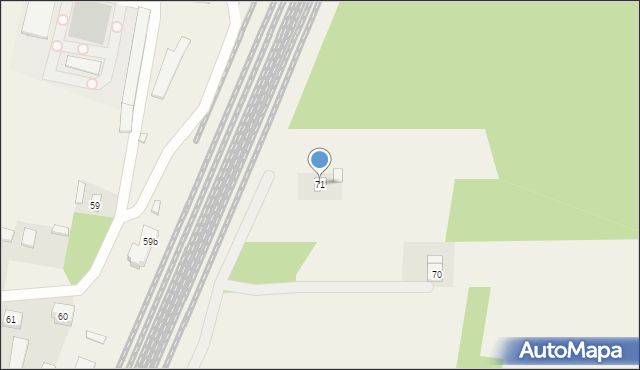 Stare Kozuby, Stare Kozuby, 71, mapa Stare Kozuby