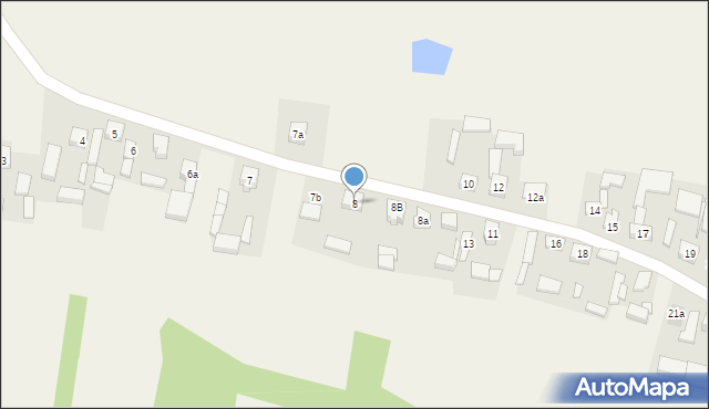 Stare Kozuby, Stare Kozuby, 8, mapa Stare Kozuby