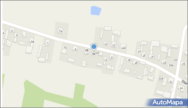 Stare Kozuby, Stare Kozuby, 8a, mapa Stare Kozuby