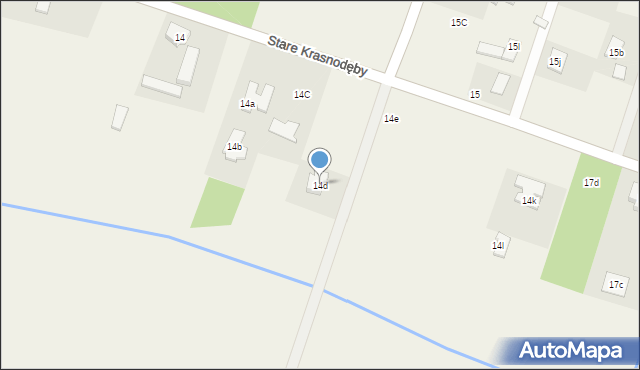 Stare Krasnodęby, Stare Krasnodęby, 14d, mapa Stare Krasnodęby