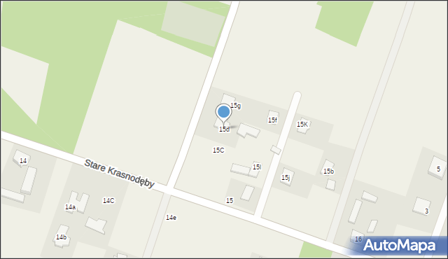 Stare Krasnodęby, Stare Krasnodęby, 15d, mapa Stare Krasnodęby