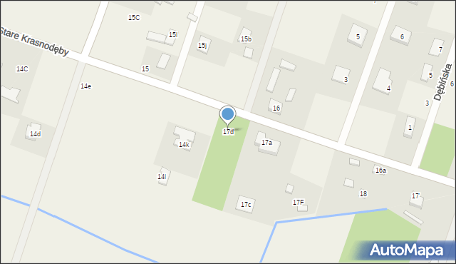 Stare Krasnodęby, Stare Krasnodęby, 17d, mapa Stare Krasnodęby