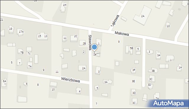 Stare Kupiski, Stawowa, 1a, mapa Stare Kupiski