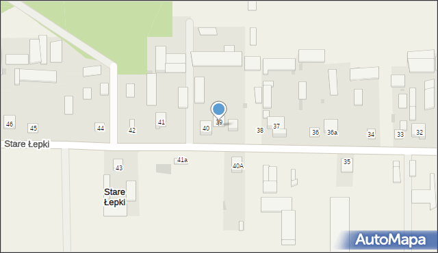 Stare Łepki, Stare Łepki, 39a, mapa Stare Łepki