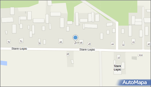 Stare Łepki, Stare Łepki, 47, mapa Stare Łepki