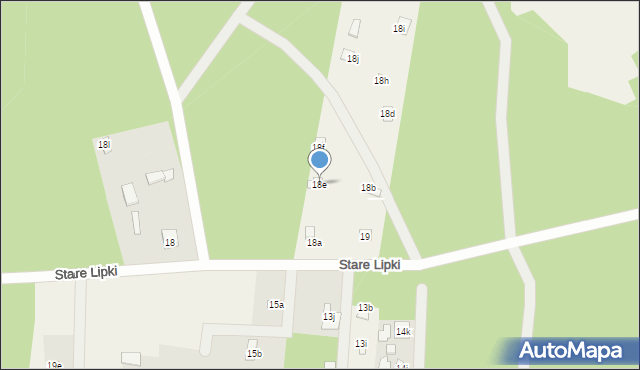 Stare Lipki, Stare Lipki, 18e, mapa Stare Lipki