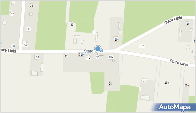 Stare Lipki, Stare Lipki, 30a, mapa Stare Lipki