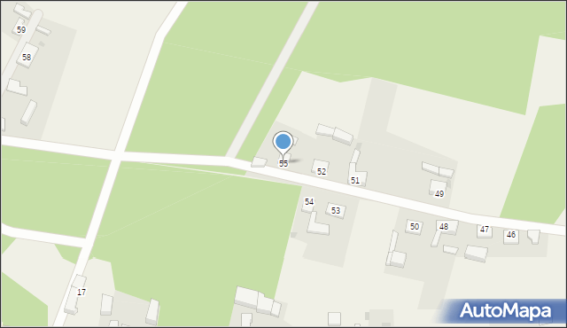 Stare Łysogórki, Stare Łysogórki, 55, mapa Stare Łysogórki