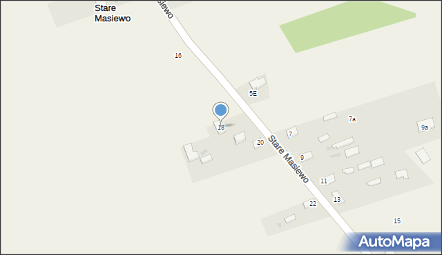 Stare Masiewo, Stare Masiewo, 18, mapa Stare Masiewo