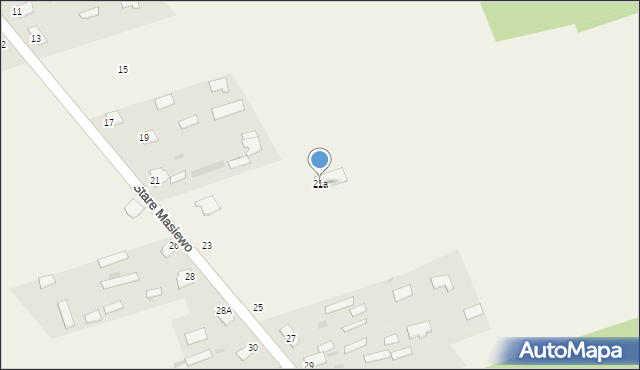 Stare Masiewo, Stare Masiewo, 21a, mapa Stare Masiewo